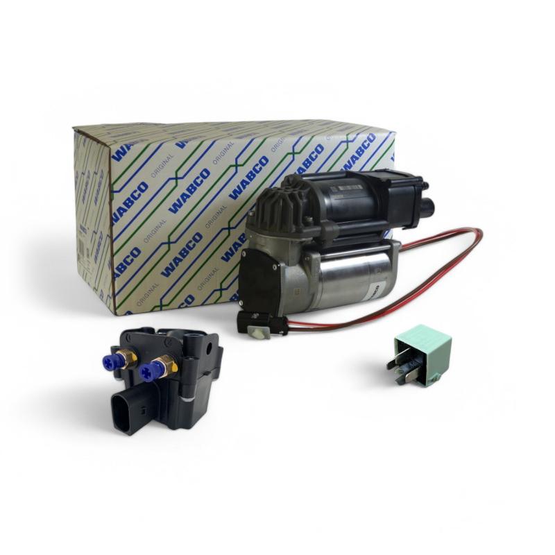 Komplett Kit OEM Wabco 4154039562 Kompressor inkl. Relais Ventilblock 37206875176 BMW 5er GT F07 Touring F11 OE 4154034240