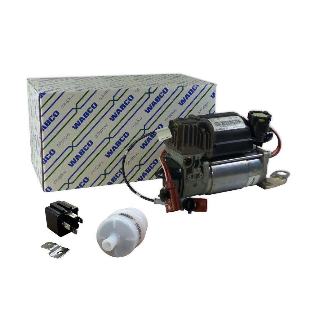 Komplett Kit OEM Wabco 4154039582 Kompressor inkl. Relais Filter 4F0616005F Audi A6 C6 4F  OE 4154034100