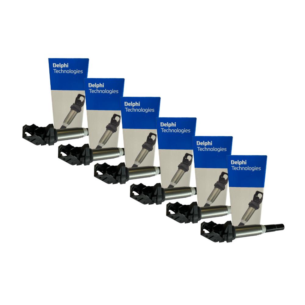 6x original DELPHI ignition coils GN10571-12B1 for BMW & MINI 4 + 6 + 8-cylinder petrol engines