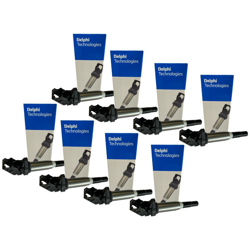 6x original DELPHI ignition coils GN10571-12B1 for BMW & MINI 4 + 6 + 8-cylinder petrol engines