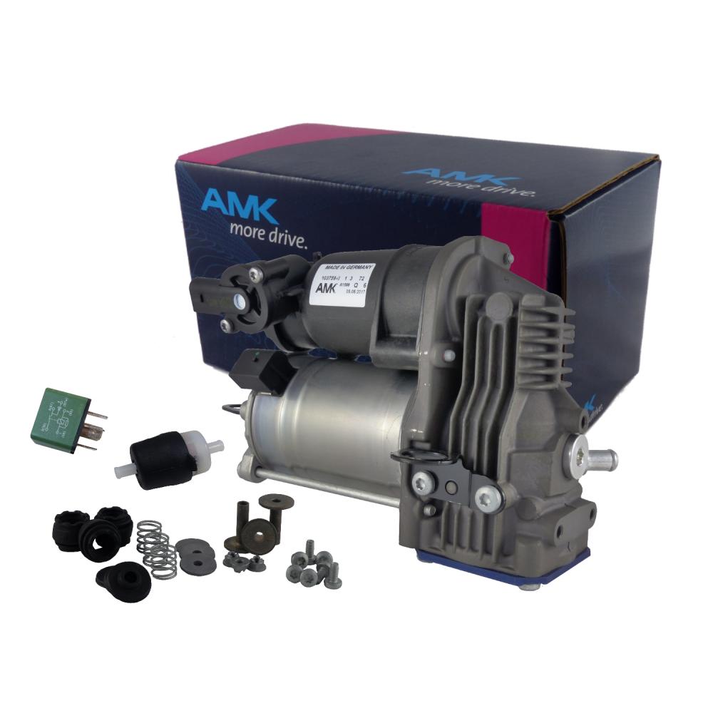 Komplett Kit OEM AMK A1899 Kompressor inkl. Relais Filter Lagersatz 2213201704 Mercedes Benz S-Klasse W221 OE A1319